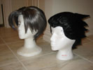 Edgeworth and Phoenix wigs finished