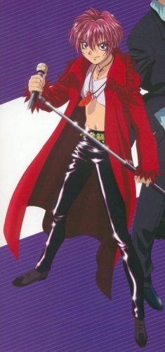anime artbook red trenchcoat